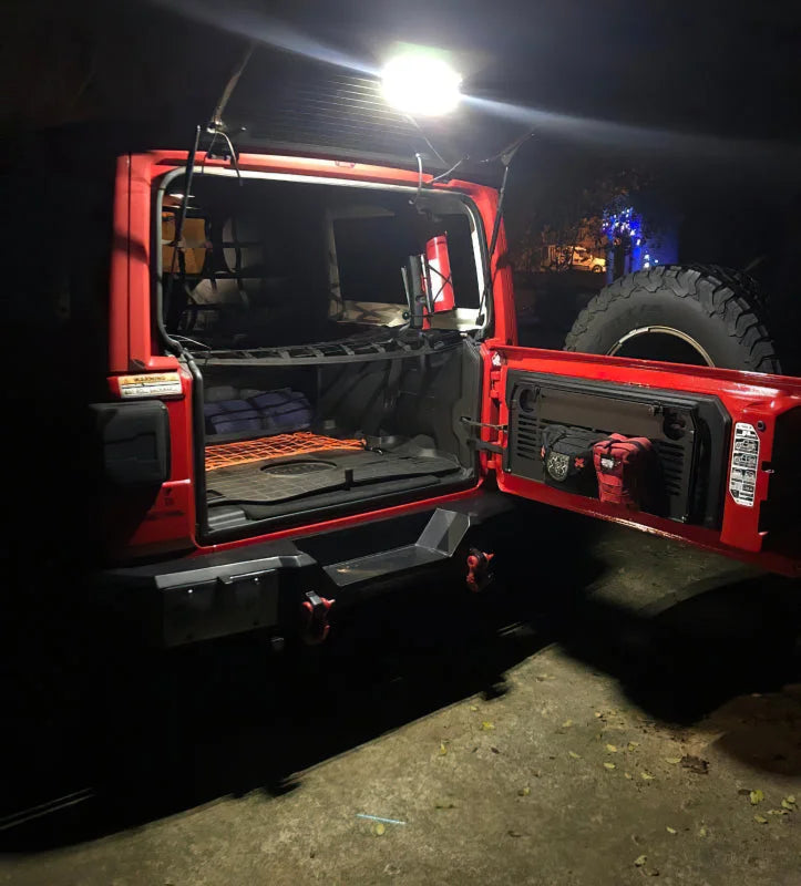 Oracle Jeep Wrangler JL Cargo LED Light Module - Amber/White - Installation View