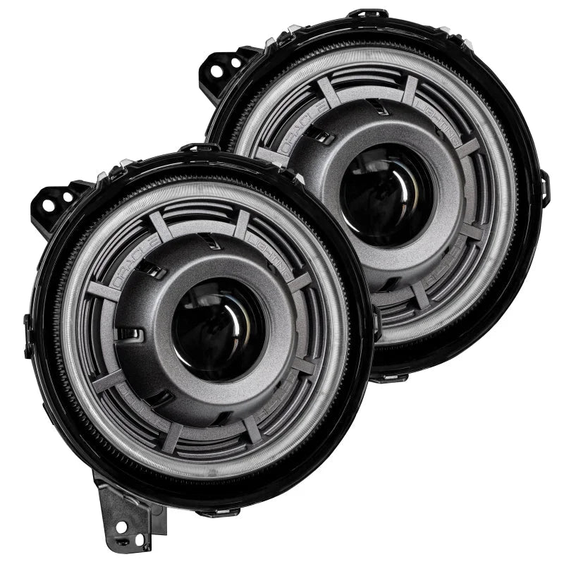 Oracle Jeep Wrangler JL Oculus Bi-LED Projector Headlights- Graphite Metallic - 5500K - Main Product View