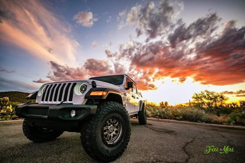 Oracle Jeep Wrangler JL Oculus Bi-LED Projector Headlights- Graphite Metallic - 5500K - Additional View 10