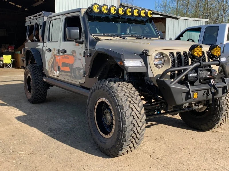 Oracle Jeep Wrangler JL Smoked Lens LED Front Sidemarkers - Back View