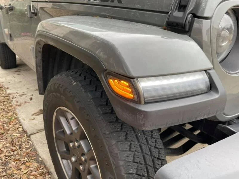 Oracle Jeep Wrangler JL Smoked Lens LED Front Sidemarkers - Additional View 9