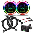 Load image into Gallery viewer, Oracle Jeep Wrangler JL/Gladiator JT 7in. High Powered LED Headlights (Pair) - 2 - Main Product View