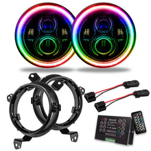 Load image into Gallery viewer, Oracle Jeep Wrangler JL/Gladiator JT 7in. High Powered LED Headlights (Pair) - 2 - Main Product View