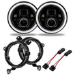 Load image into Gallery viewer, Oracle Jeep Wrangler JL/Gladiator JT 7in. High Powered LED Headlights (Pair) - White - Main Product View