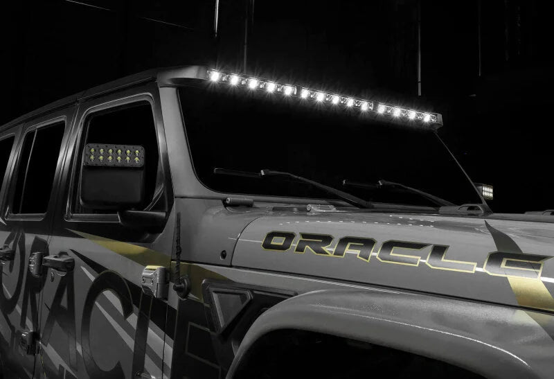 Oracle Jeep Wrangler JL/Gladiator JT Integrated Windshield LED Light Bar System - Additional View 8