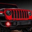 Load image into Gallery viewer, Oracle Jeep Wrangler JL/Gladiator JT LED Surface Mount Fog Light Halo Kit - Red - Back View