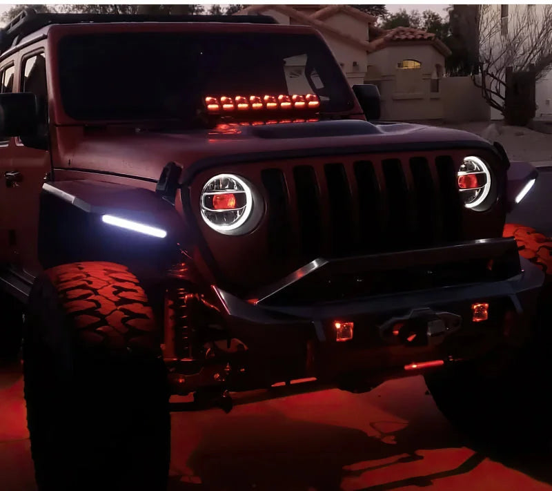 Oracle Jeep Wrangler JL/Gladiator JT Projector Illumination Kit - w/o Controller - Additional View 6