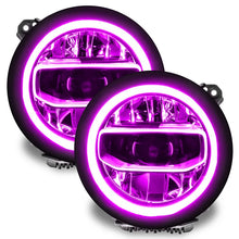 Load image into Gallery viewer, Oracle Jeep Wrangler JL/Gladiator JT RGB+W Headlight DRL Kit - w/ BC1 Controller - Installation View