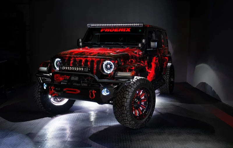 Oracle Jeep Wrangler JL/Gladiator JT Sport High Performance W LED Fog Lights - White - Additional View 9