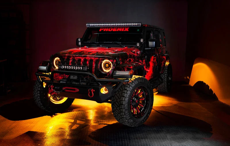 Oracle Jeep Wrangler JL/Gladiator JT Sport High Performance W LED Fog Lights - Amber - Additional View 6