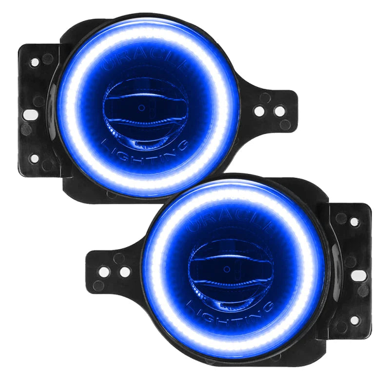 Oracle Jeep Wrangler JL/Gladiator JT Sport High Performance W LED Fog Lights - Blue - Main Product View
