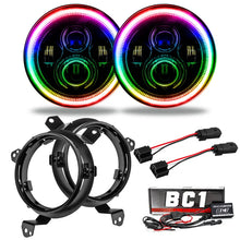 Load image into Gallery viewer, Oracle Jeep Wrangler JL/JT 7in. High Powered LED Headlights (Pair) - w/ BC1 Controller - Main Product View