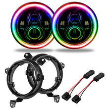 Load image into Gallery viewer, Oracle Jeep Wrangler JL/JT 7in. High Powered LED Headlights (Pair) - w/o Controller - Main Product View