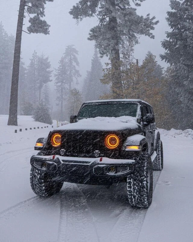 Oracle Jeep Wrangler JL/JT 7in. High Powered LED Headlights (Pair) - w/o Controller - Additional View 10