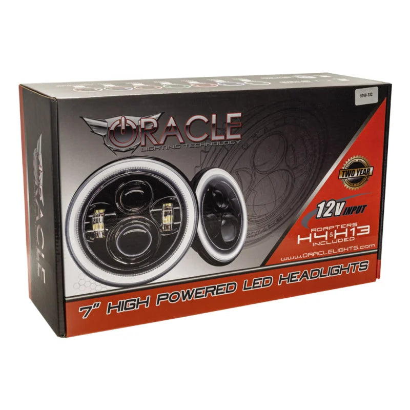 Oracle Jeep Wrangler JL/JT 7in. High Powered LED Headlights (Pair) - w/o Controller - Additional View 13
