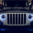 Load image into Gallery viewer, Oracle Jeep Wrangler TJ 97-06 LED Waterproof Halo Kit - White - Side View