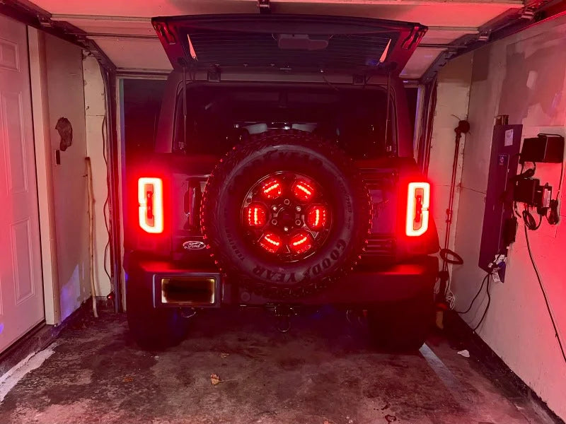 Oracle LED Illuminated Wheel Ring 3rd Brake Light - Red - Installation View