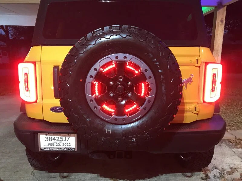 Oracle LED Illuminated Wheel Ring 3rd Brake Light - Red - Additional View 7