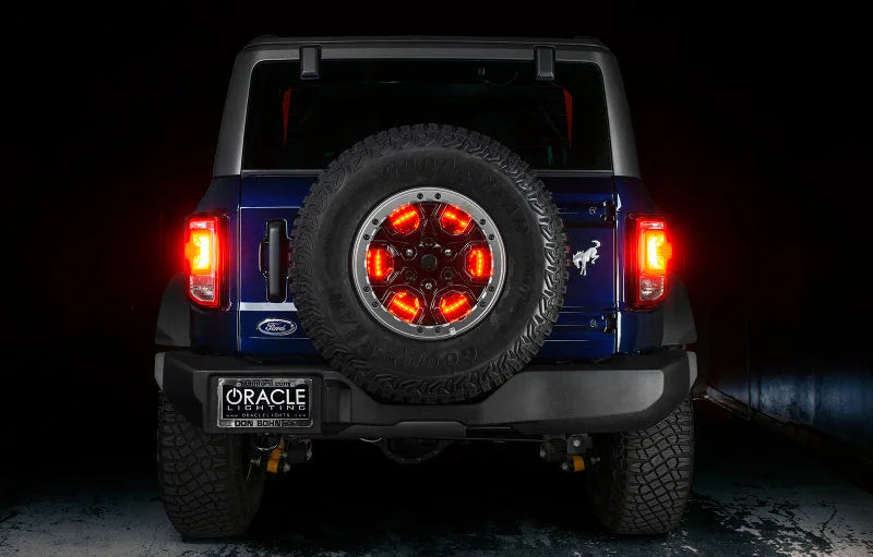 Oracle LED Illuminated Wheel Ring 3rd Brake Light - Red - Additional View 12