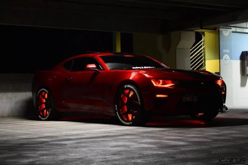 Oracle LED Illuminated Wheel Rings - ColorSHIFT - 15in. - ColorSHIFT No Remote - Side View