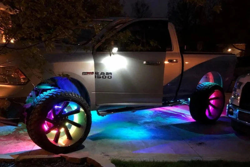 Oracle LED Illuminated Wheel Rings - ColorSHIFT Dynamic - ColorSHIFT - Dynamic - Additional View 9