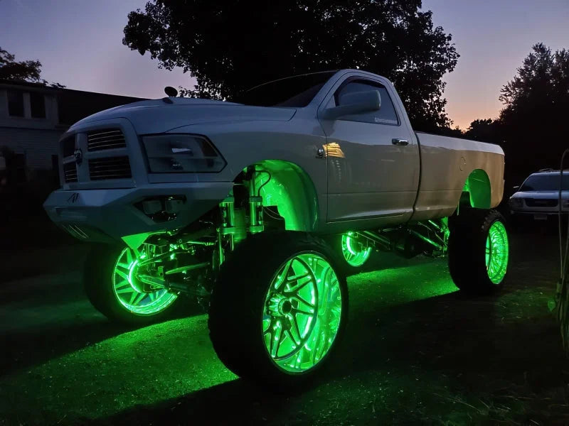 Oracle LED Illuminated Wheel Rings - ColorSHIFT No Remote - ColorSHIFT No Remote - Installation View