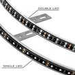 Load image into Gallery viewer, Oracle LED Illuminated Wheel Rings - Double LED - Blue - Side View