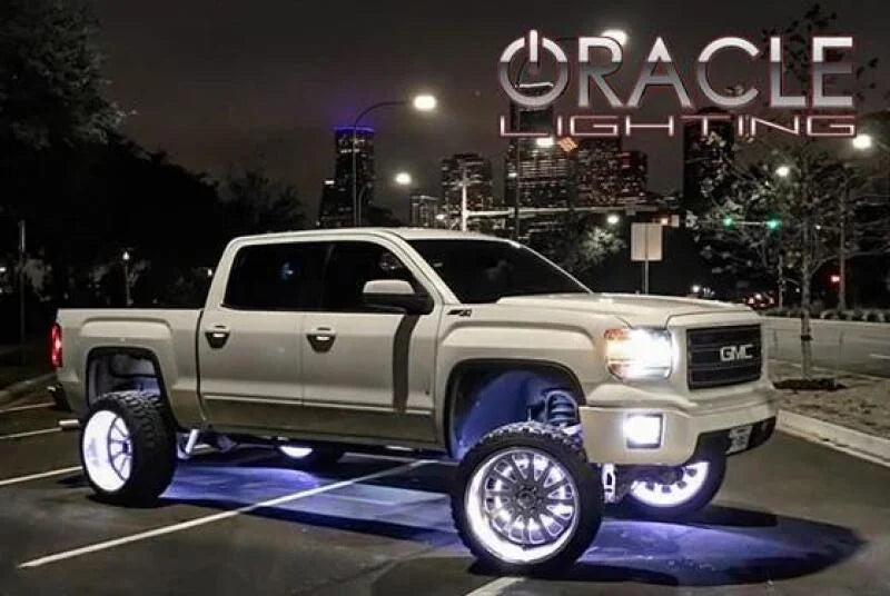 Oracle LED Illuminated Wheel Rings - White - Installation View