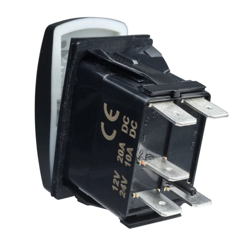 Oracle LED Light Bar Deluxe Rocker Switch - Black - Back View