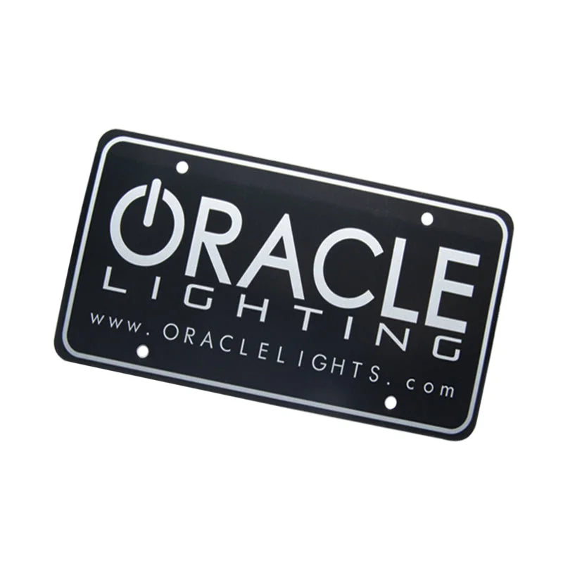 Oracle License Plate - Black - Main Product View