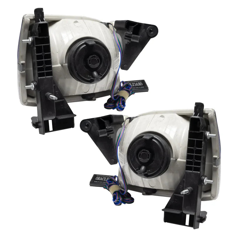 Oracle Lighting 01-04 Toyota Tacoma Pre-Assembled LED Halo Headlights -Red - Side View