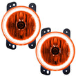 Load image into Gallery viewer, Oracle Lighting 10-15 Jeep Wrangler JK Pre-Assembled LED Halo Fog Lights -Amber - Main Product View