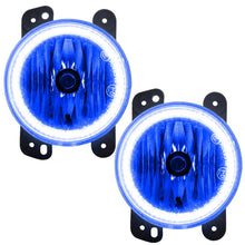 Load image into Gallery viewer, Oracle Lighting 10-15 Jeep Wrangler JK Pre-Assembled LED Halo Fog Lights -Blue - Main Product View