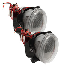Load image into Gallery viewer, Oracle Lighting 10-15 Jeep Wrangler JK Pre-Assembled LED Halo Fog Lights -Blue - Installation View