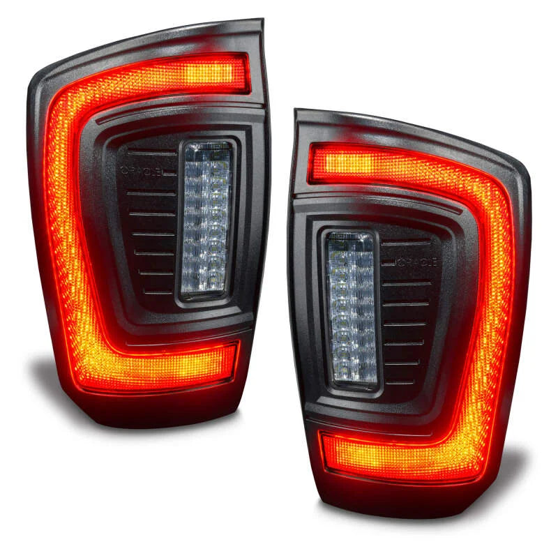 Oracle Lighting 16-23 Gen 3 Toyota Tacoma Black Series Flush Style LED Tail Lights - Additional View 5