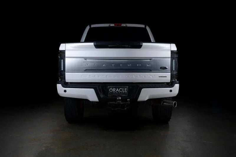 Oracle Lighting 17-22 Ford F-250/350 (Black Series) Flush Mount LED Tail Lights - Installation View