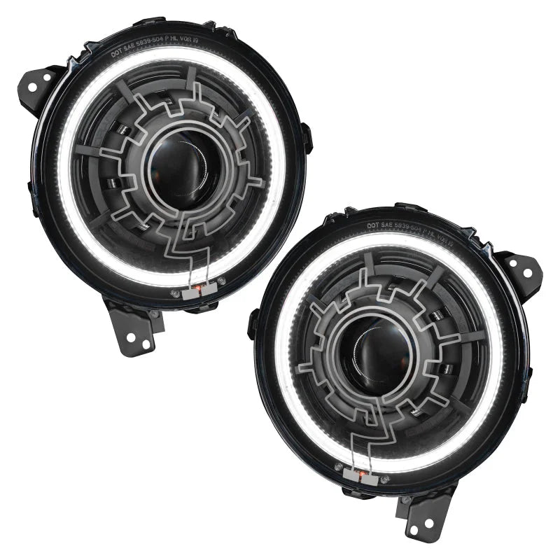 Oracle Lighting 18-22 Jeep Wrangler JL Oculus Bi-LED Projector Headlights - Main Product View