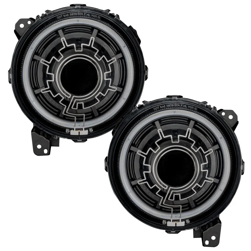 Oracle Lighting 18-22 Jeep Wrangler JL Oculus Bi-LED Projector Headlights - Installation View