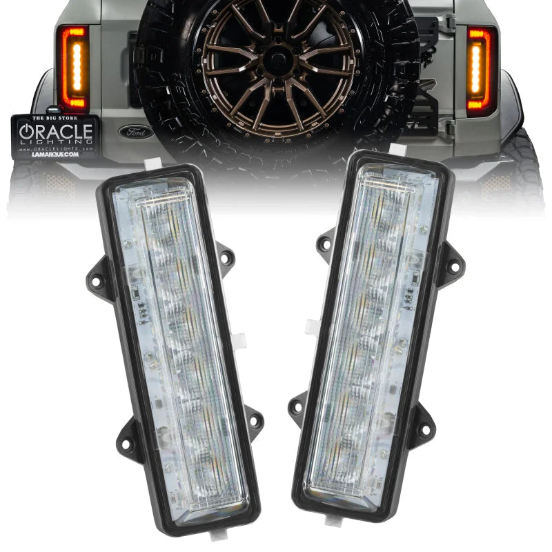 Oracle Lighting 21-23 Ford Bronco Dual Function Reverse LED Flush Taillight - Amber/Wht - Main Product View