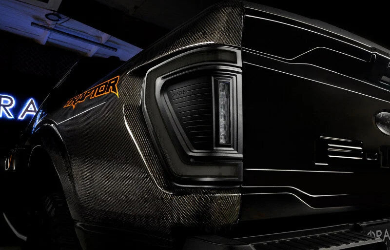 Oracle Lighting 21-24 Ford F-150 (Black Series) Flush Style LED Tail Lights - Side View