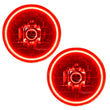 Load image into Gallery viewer, Oracle Lighting 97-06 Jeep Wrangler TJ Pre-Assembled LED Halo Headlights -Red - Main Product View