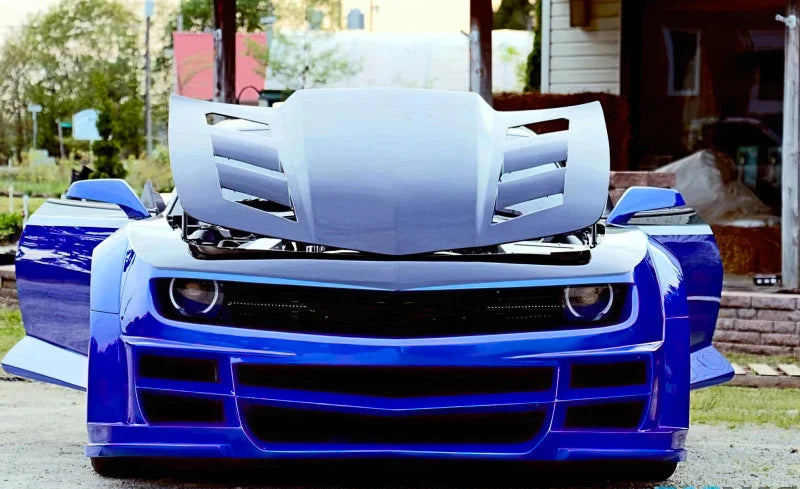 Oracle Lighting Concept Side Mirrors - Unpainted - Dual Intensity fits 2010-2015 Chevrolet Camaro - Installation View