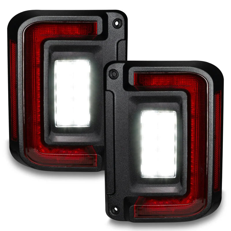 Oracle Lighting Jeep Wrangler JK Flush Mount LED Tail Lights - Side View
