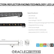 Load image into Gallery viewer, Oracle Lighting Multifunction Reflector-Facing Technology LED Light Bar - 30in - Back View