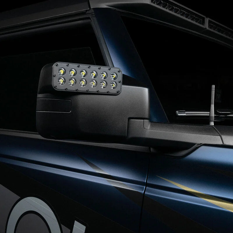 Oracle Magnetic Light bar Cover for LED Side Mirrors (Pair) - Side View