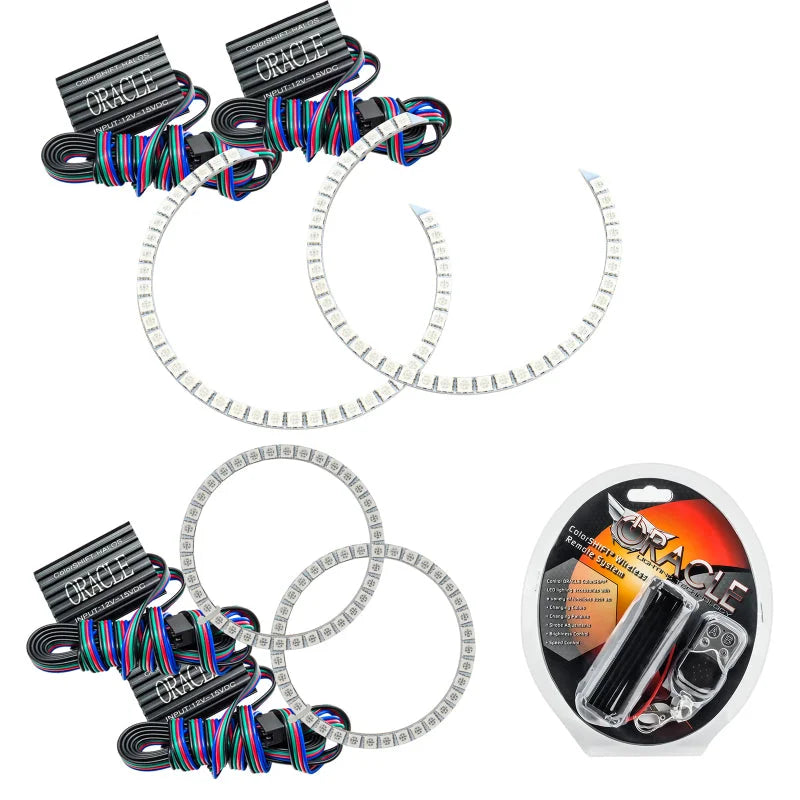 Oracle Mercedes Benz C-Class 08-11 Halo Kit - ColorSHIFT - Installation View
