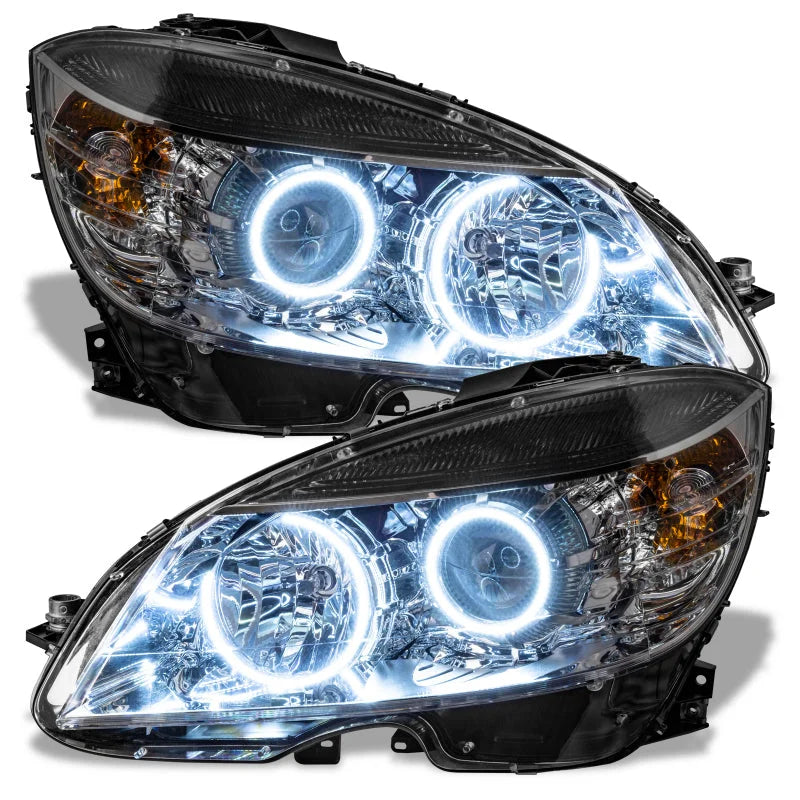 Oracle Mercedes Benz C-Class 08-11 LED Halo Kit - White - Back View