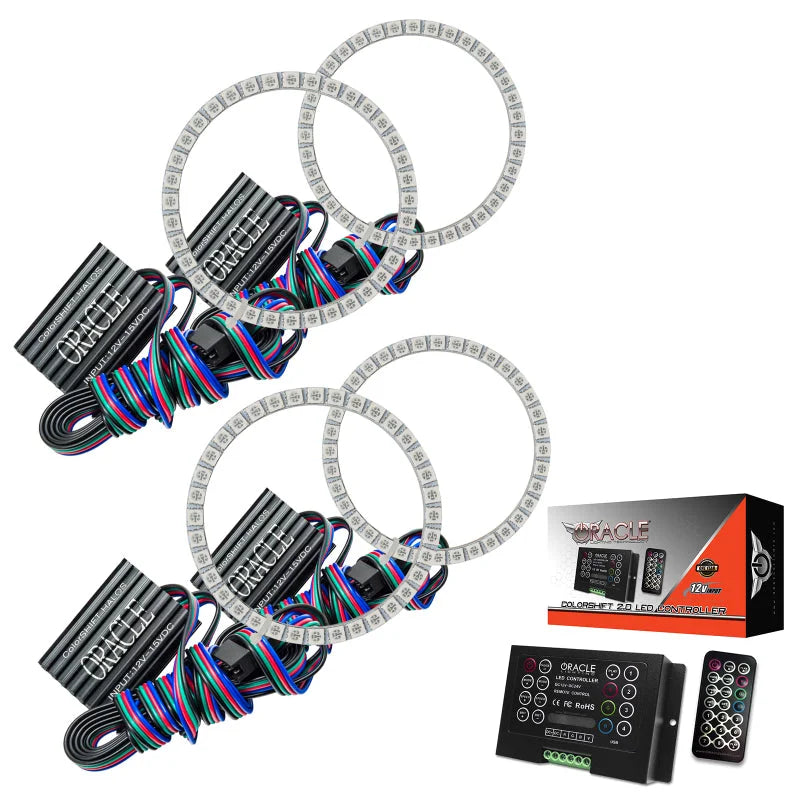 Oracle Nissan 370 Z 09-20 Dual Halo Kit - ColorSHIFT w/ 2.0 Controller - Additional View 6