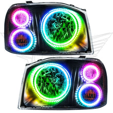 Load image into Gallery viewer, Oracle Nissan Frontier 01-04 Halo Kit - Triple - ColorSHIFT w/o Controller - Side View
