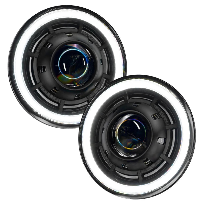 Oracle Oculus 7in Bi-LED Projector Headlights for Jeep Wrangler JK - 6000K - Main Product View